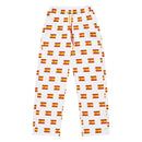 Comprar Pantalón de pijama Blanco Bandera España con ribete La Flamenca de Borgoña Bandera España