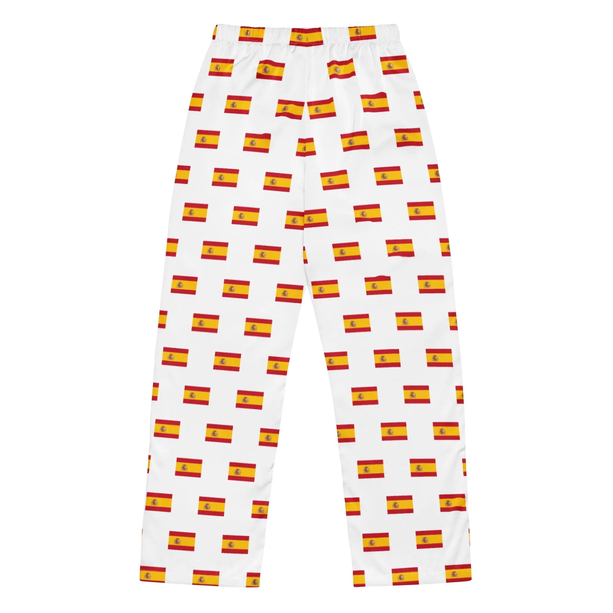 Comprar Pantalón de pijama Blanco Bandera España con ribete La Flamenca de Borgoña Bandera España