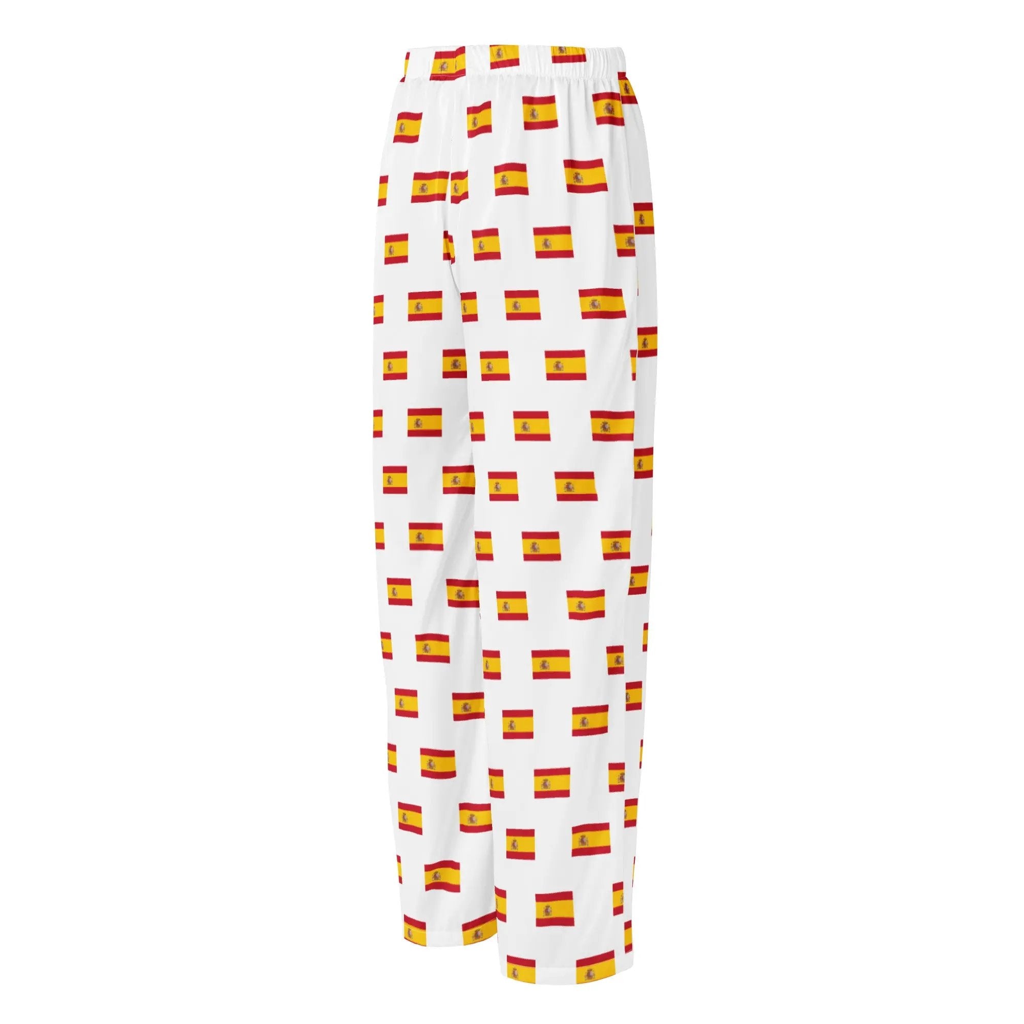 Comprar Pantalón de pijama Blanco Bandera España con ribete La Flamenca de Borgoña Bandera España