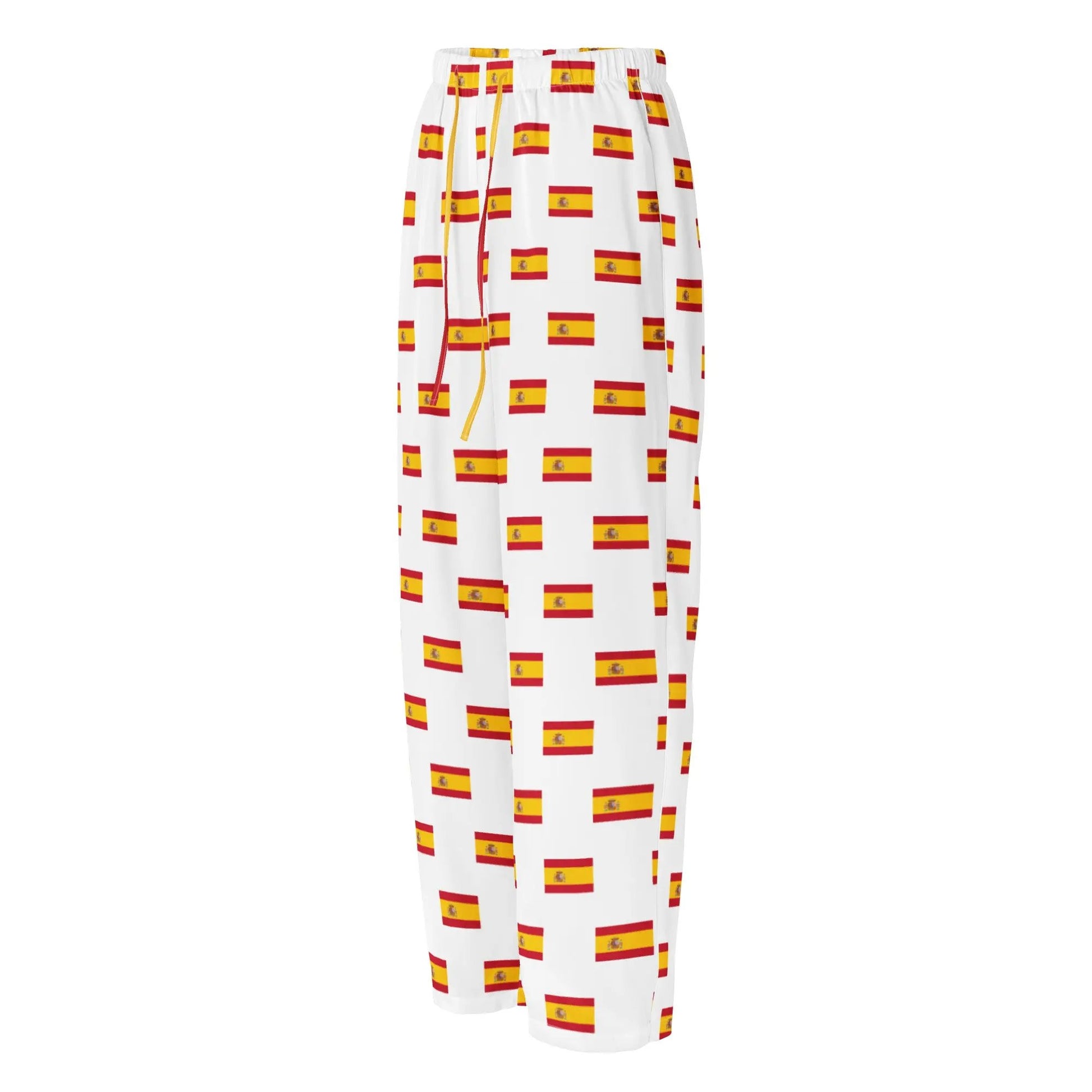 Comprar Pantalón de pijama Blanco Bandera España con ribete La Flamenca de Borgoña Bandera España