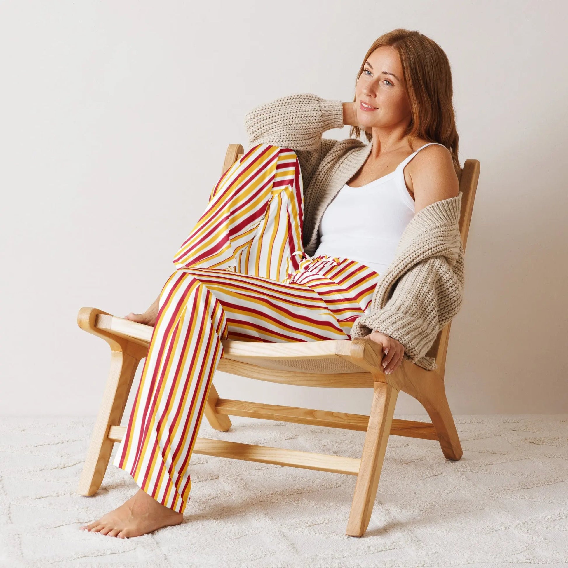 Comprar Pantalón de pijama Líneas La Flamenca de Borgoña Bandera España