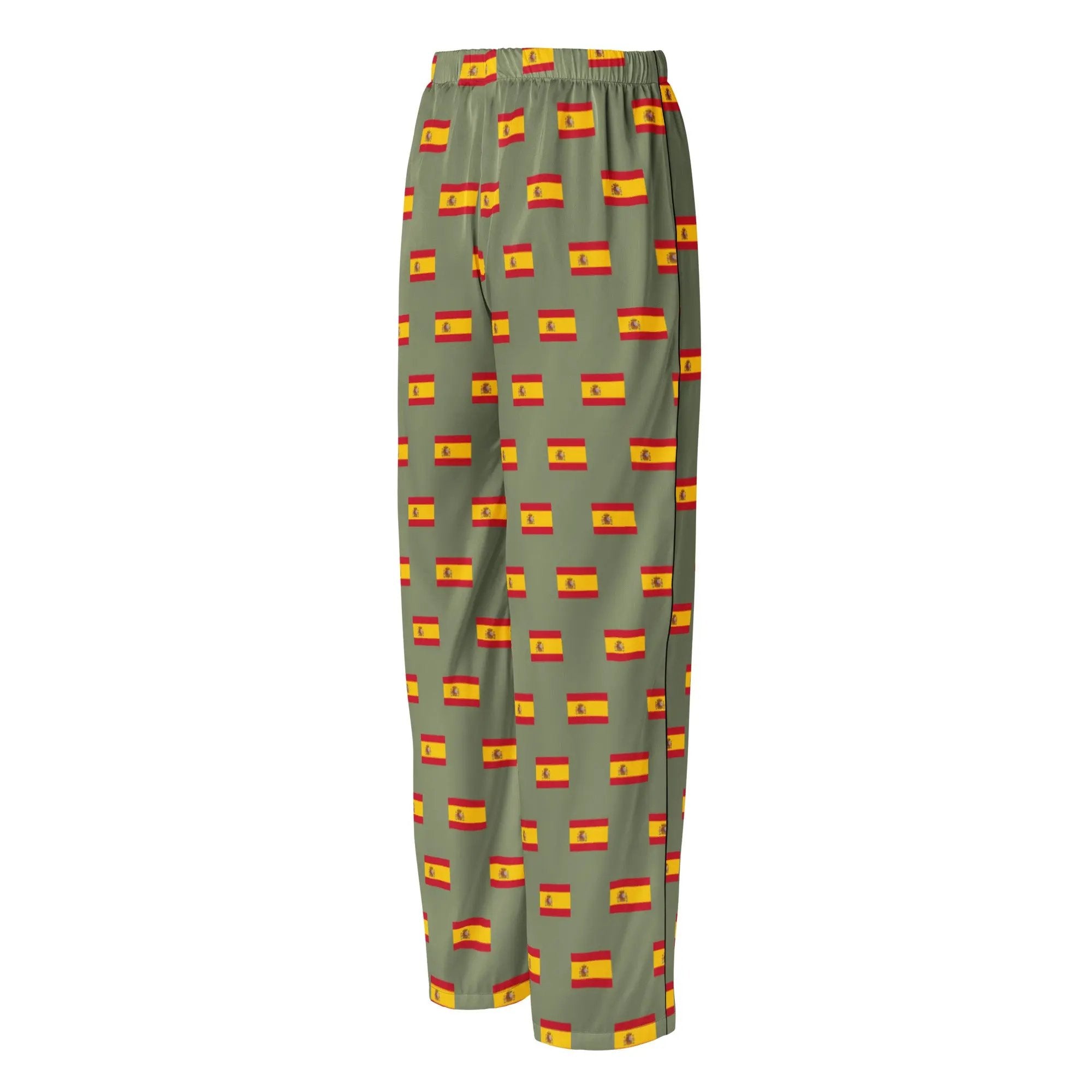 Comprar Pantalón de pijama Verde Bandera España con ribete La Flamenca de Borgoña Bandera España