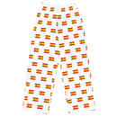 Comprar Pantalón de pijama unisex blanco Bandera España La Flamenca de Borgoña Bandera España