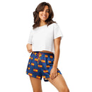 Comprar Pantalones cortos de pijama Azul Bandera España con ribete La Flamenca de Borgoña Bandera España