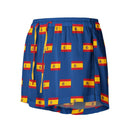 Comprar Pantalones cortos de pijama Azul Bandera España con ribete La Flamenca de Borgoña Bandera España