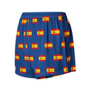 Comprar Pantalones cortos de pijama Azul Bandera España con ribete La Flamenca de Borgoña Bandera España