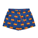 Comprar Pantalones cortos de pijama Azul Bandera España con ribete La Flamenca de Borgoña Bandera España