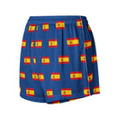 Comprar Pantalones cortos de pijama Azul Bandera España con ribete La Flamenca de Borgoña Bandera España