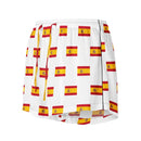 Comprar Pantalones cortos de pijama Blanco Bandera España con ribete La Flamenca de Borgoña Bandera España