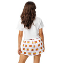 Comprar Pantalones cortos de pijama Blanco Bandera España con ribete La Flamenca de Borgoña Bandera España
