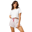 Comprar Pantalones cortos de pijama Cruz de Borgoña con ribete La Flamenca de Borgoña Bandera España