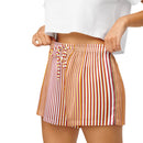 Comprar Pantalones cortos de pijama Líneas La Flamenca de Borgoña Bandera España