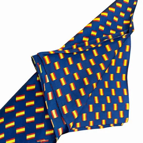 Pañuelo Azul 100% Poliéster Banderas de España (69 x 70 cm)