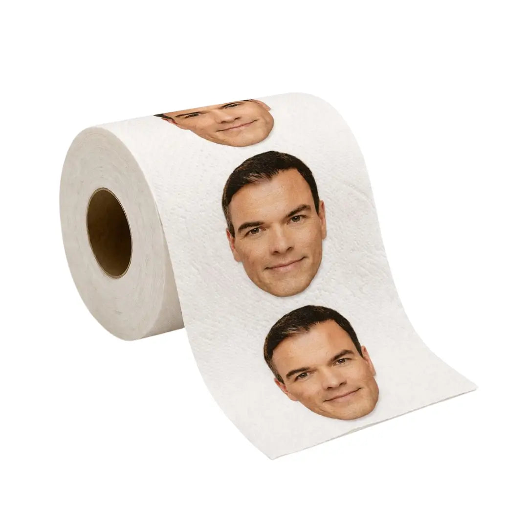 Comprar Papel Higiénico de Váter Pedro Sánchez La Flamenca de Borgoña Bandera España