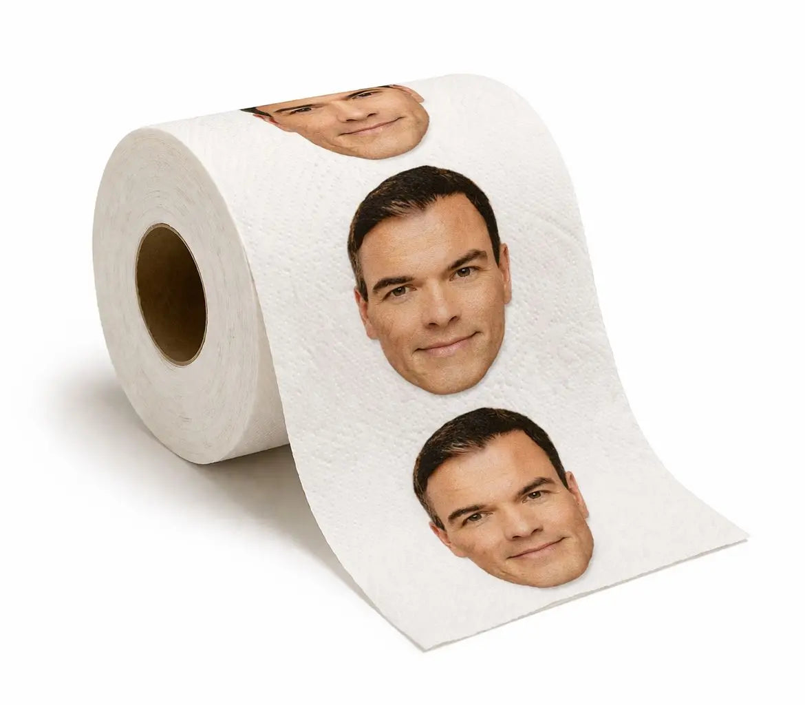 Comprar Papel Higiénico de Váter Pedro Sánchez La Flamenca de Borgoña Bandera España