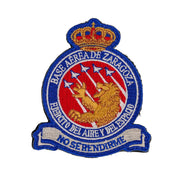 Comprar Parche Base Aérea de Zaragoza - Ejército del Aire y del Espacio «No sé rendirme» — 8,5 × 9,5 cm La Flamenca de Borgoña Bandera España