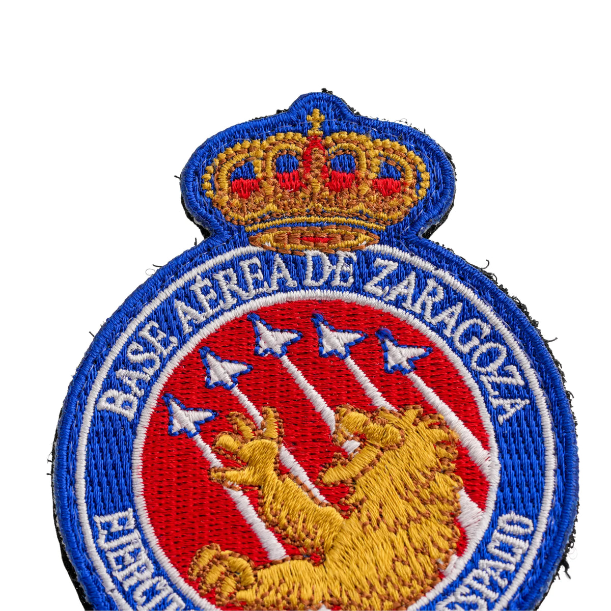 Comprar Parche Base Aérea de Zaragoza - Ejército del Aire y del Espacio «No sé rendirme» — 8,5 × 9,5 cm La Flamenca de Borgoña Bandera España