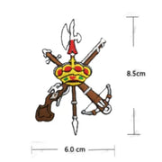 Comprar Parche Bordado Emblema de La Legión Española (8,5 x 6,0 cm) La Flamenca de Borgoña Bandera España