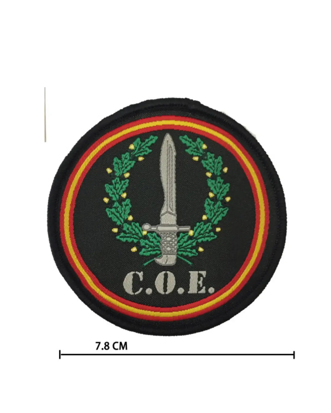 Comprar Parche Bordado termoadhesivo COE 7.8cm La Flamenca de Borgoña Bandera España