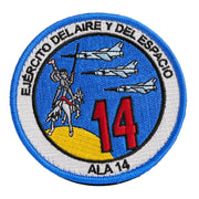 Comprar Parche Ejército del Aire Ala 14 Don Quijote 9cm La Flamenca de Borgoña Bandera España