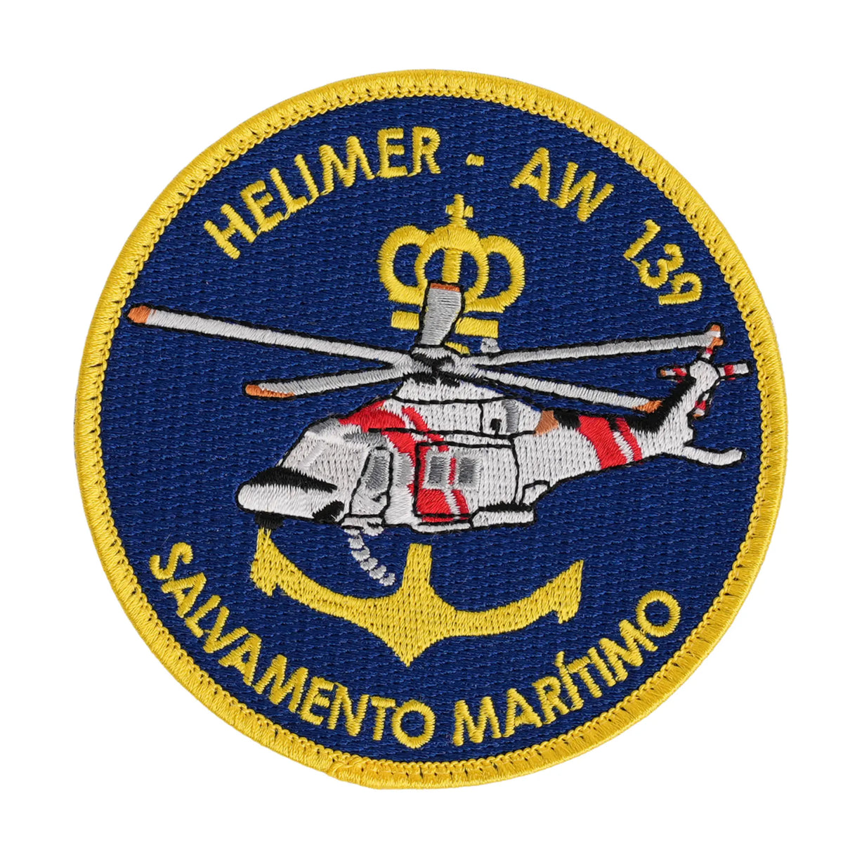Comprar Parche Helimer - AW 139 Salvamento Maríitimo Bordado velcro 9,5 cm La Flamenca de Borgoña Bandera España