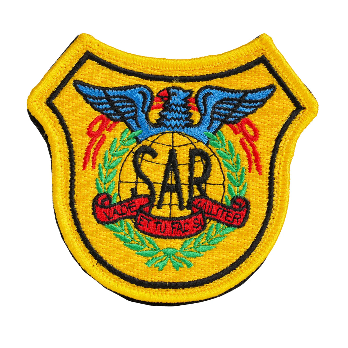 Comprar Parche SAR Búsqueda y Salvamento Aéreo Amarillo Bordado con Velcro — 9,5 × 9 cm La Flamenca de Borgoña Bandera España
