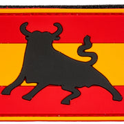 Comprar Parche Toro Bandera España PVC Velcro 8,5 x 5,5 cm La Flamenca de Borgoña Bandera España