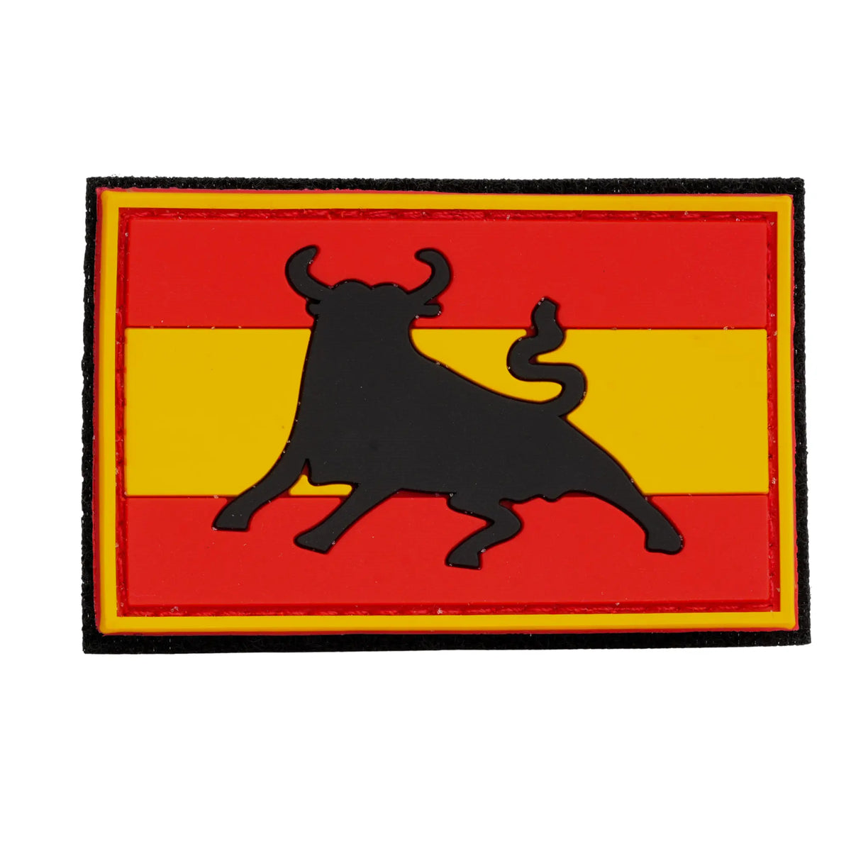 Comprar Parche Toro Bandera España PVC Velcro 8,5 x 5,5 cm La Flamenca de Borgoña Bandera España