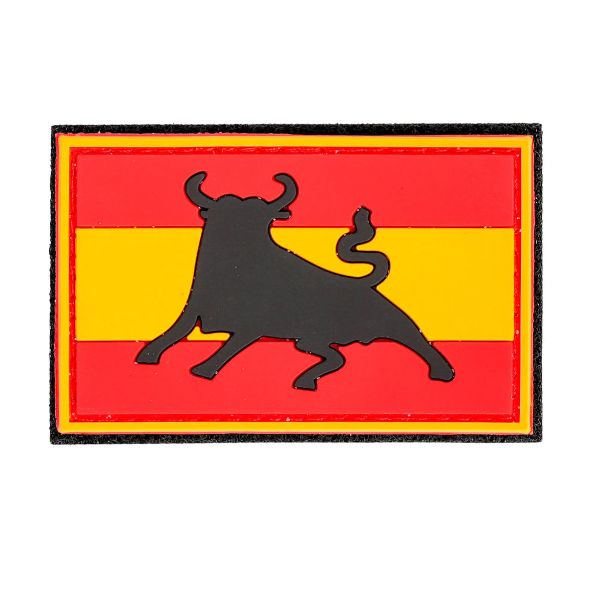 Comprar Parche Toro Bandera España PVC Velcro 8,5 x 5,5 cm La Flamenca de Borgoña Bandera España