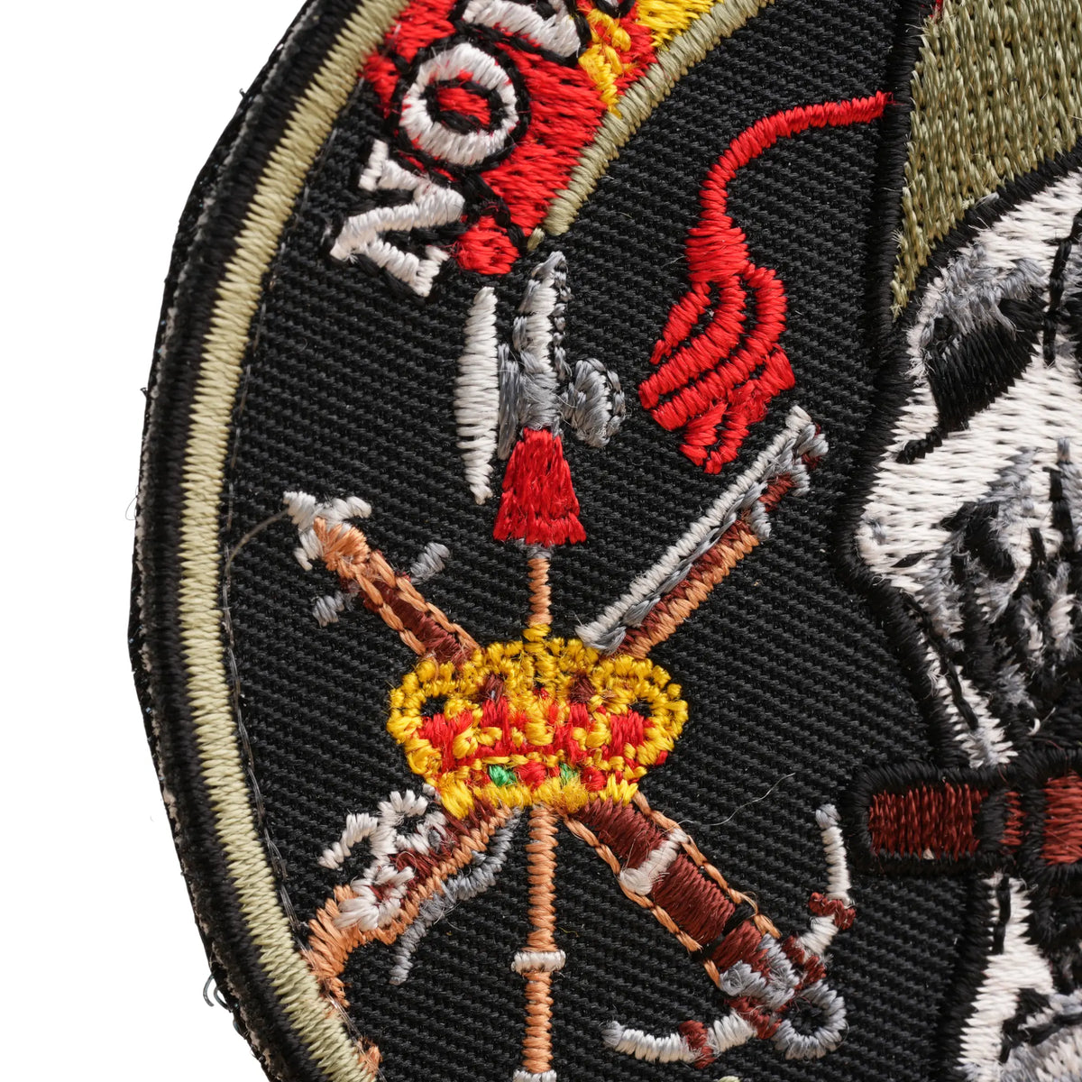 Comprar Parche de La Legión Española Novios de la Muerta Bordado Velcro 9cm La Flamenca de Borgoña Bandera España
