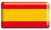 Silikonaufkleber Flagge Spanien rechteckig 25x48 mm