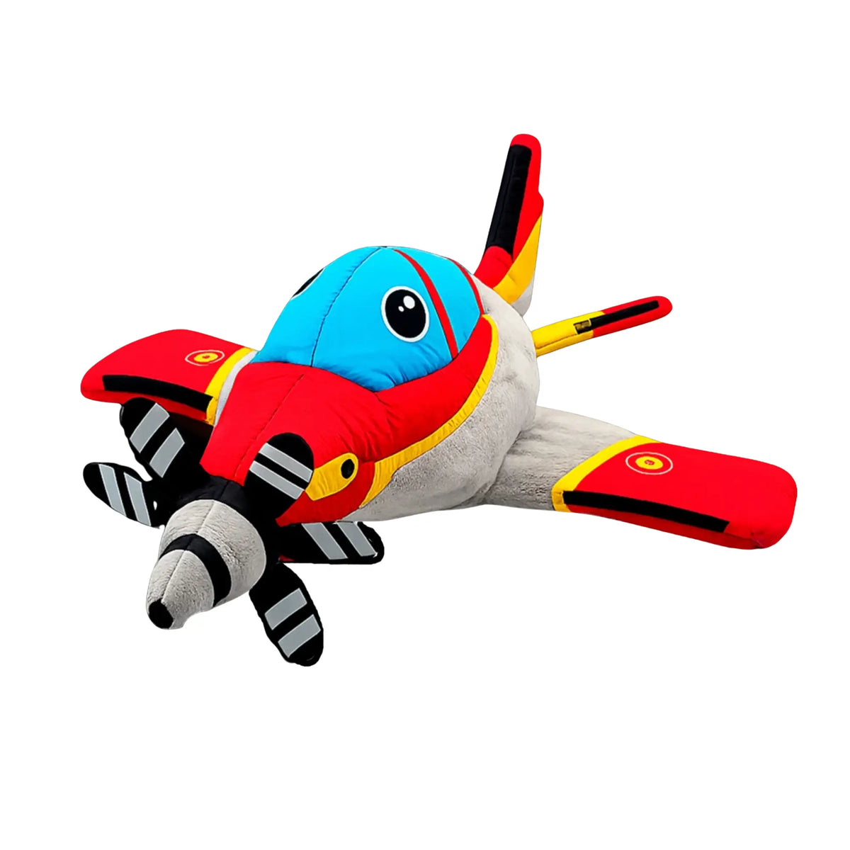 Comprar Peluche Avión Pilatus PC-21 Ejército del Aire español Avión de entrenamiento militar La Flamenca de Borgoña Bandera España