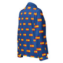 Comprar Pijama de manga larga Azul Bandera España con ribete La Flamenca de Borgoña Bandera España