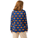 Comprar Pijama de manga larga Azul Bandera España con ribete La Flamenca de Borgoña Bandera España