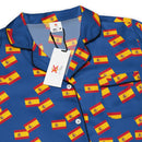 Comprar Pijama de manga larga Azul Bandera España movimiento La Flamenca de Borgoña Bandera España