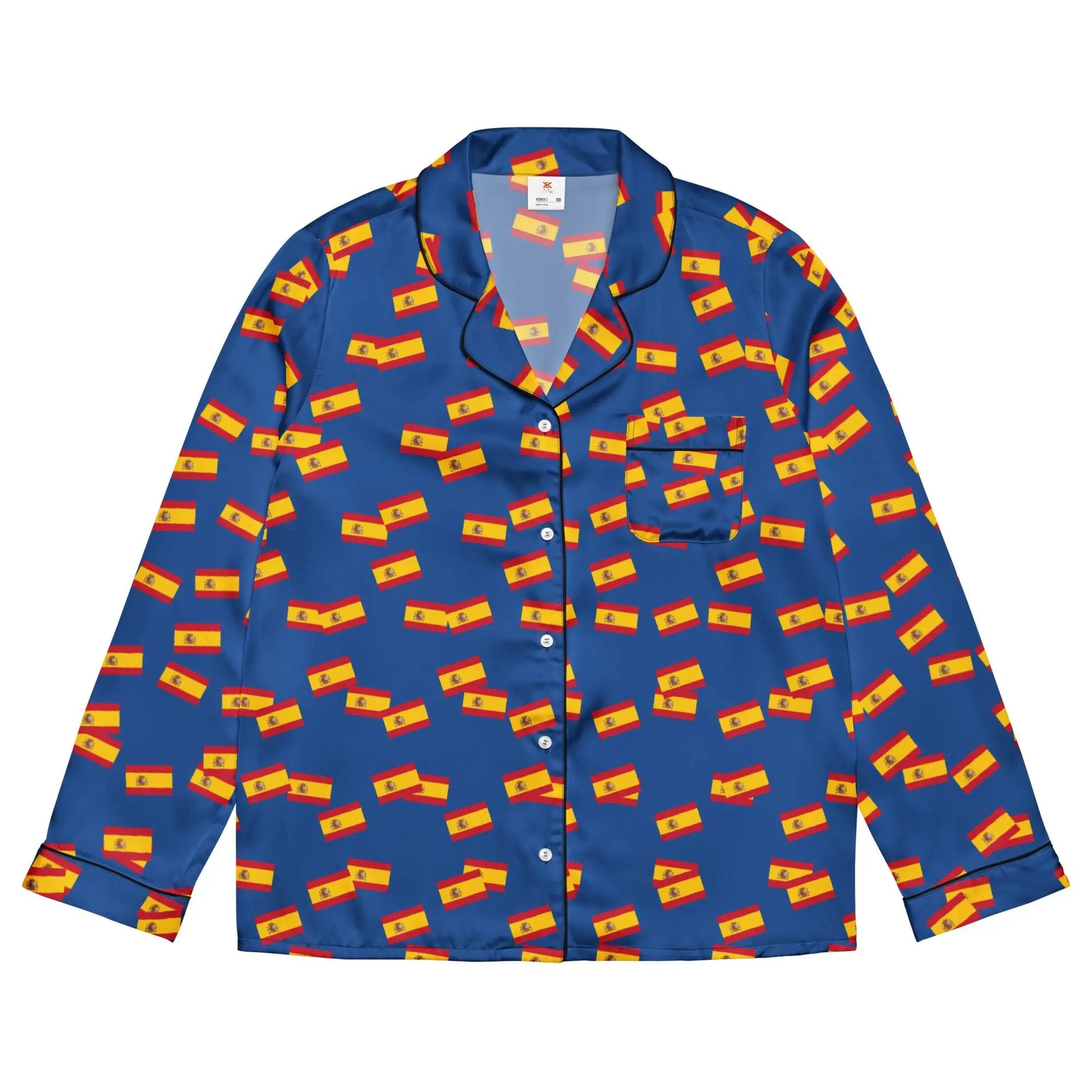 Comprar Pijama de manga larga Azul Bandera España movimiento La Flamenca de Borgoña Bandera España