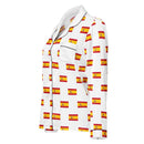 Comprar Pijama de manga larga Blanco Bandera España con ribete La Flamenca de Borgoña Bandera España