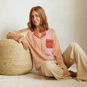 Comprar Pijama de manga larga Líneas La Flamenca de Borgoña Bandera España