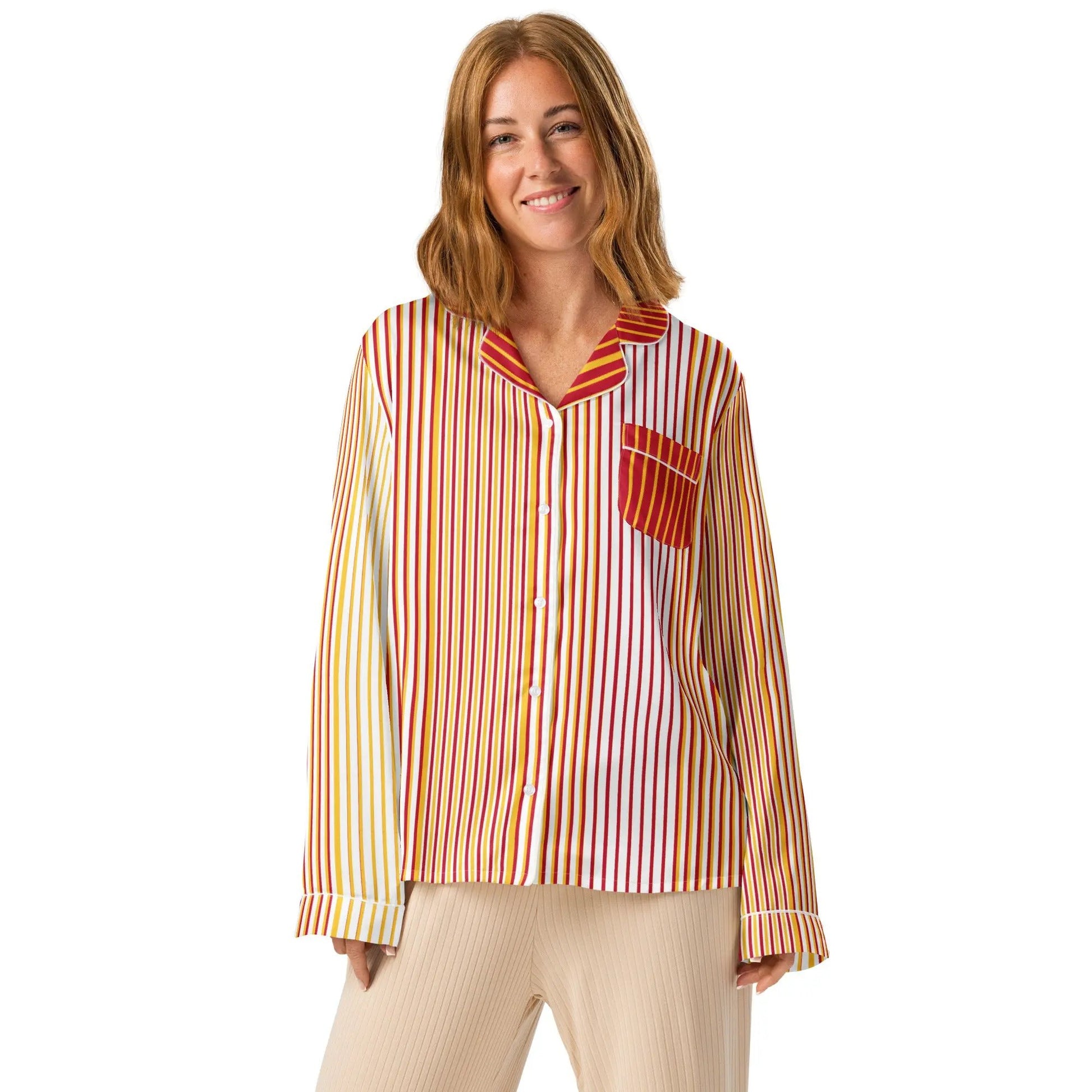 Comprar Pijama de manga larga Líneas La Flamenca de Borgoña Bandera España