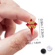 Comprar Pin Cruz de Santiago La Flamenca de Borgoña Bandera España