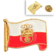 Comprar Pin de Solapa Bandera de Cantabria Ondeante Esmaltado La Flamenca de Borgoña Bandera España