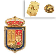 Comprar Pin de Solapa Escudo de La Rioja Esmaltado La Flamenca de Borgoña Bandera España