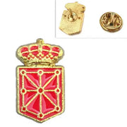 Comprar Pin de Solapa Escudo de Navarra Esmaltado La Flamenca de Borgoña Bandera España
