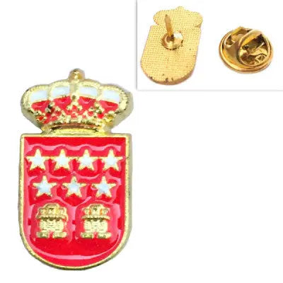 Comprar Pin de Solapa Escudo de la Comunidad de Madrid Esmaltado La Flamenca de Borgoña Bandera España