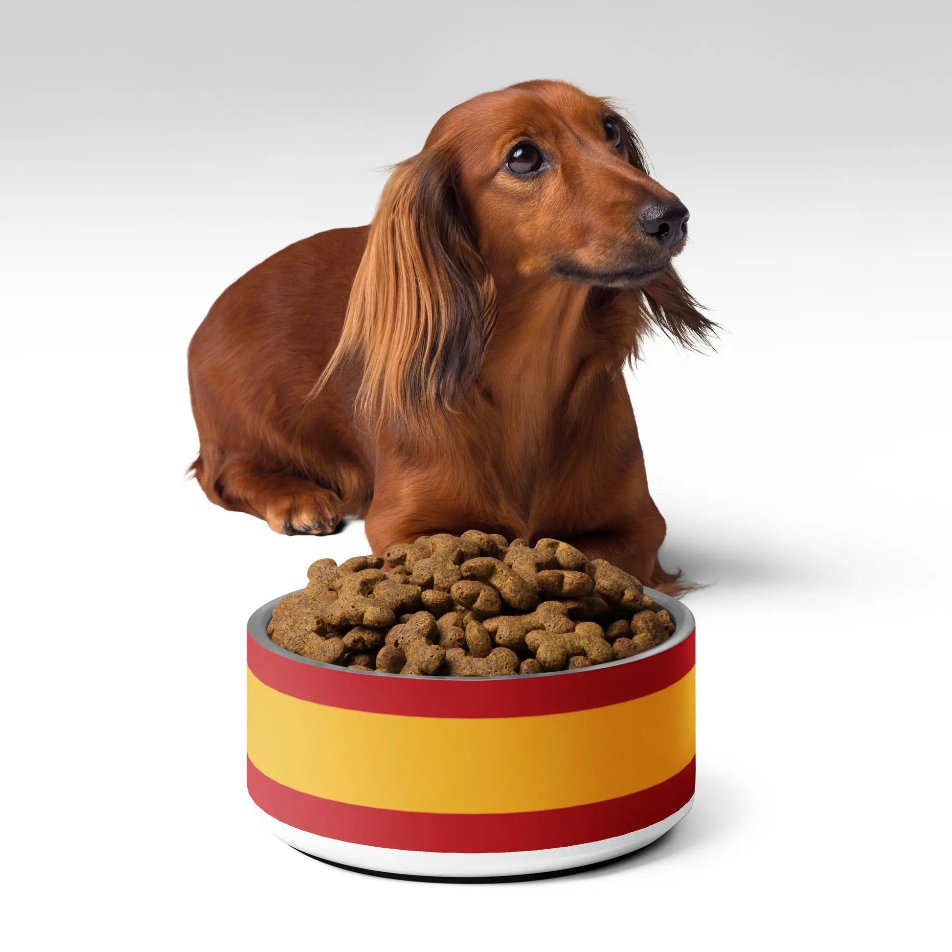 Comprar Plato para mascota Bandera de España La Flamenca de Borgoña Bandera España