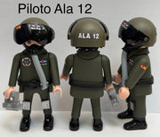 Playmobil Custom Ejército del Aire Piloto Ala 12 personalizado