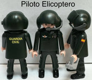 Playmobil Custom Guardia Civil Piloto Helicóptero SAER personalizado