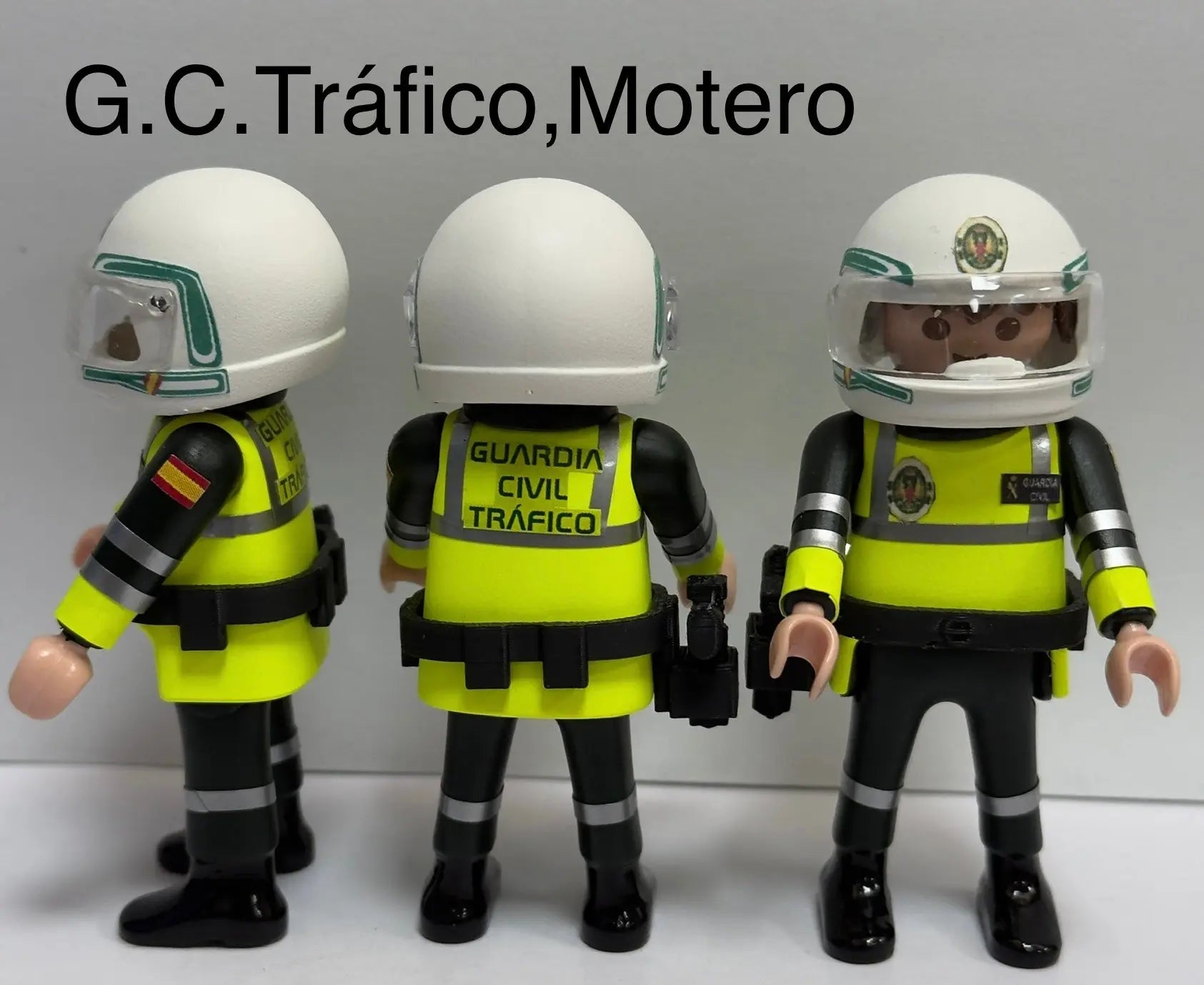 Playmobil Custom Guardia Civil Tráfico Motero casco personalizado