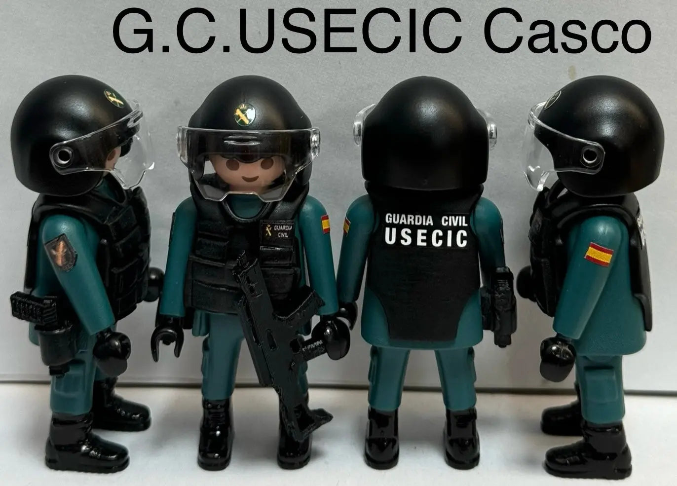 Playmobil Custom Guardia Civil USECIC casco personalizado
