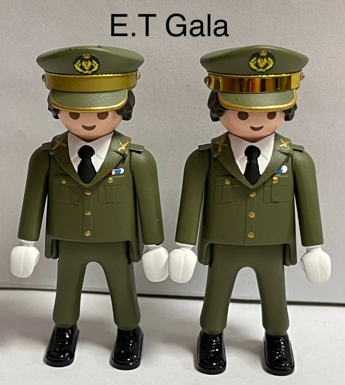 Playmobil Custom Ejécito Tierra Traje Gala gorra personalizado
